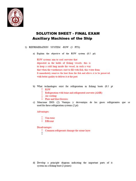 Final Exam And Solution For Genetic Algorithm