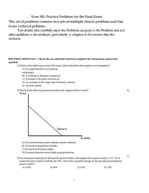 final exam for econ 301