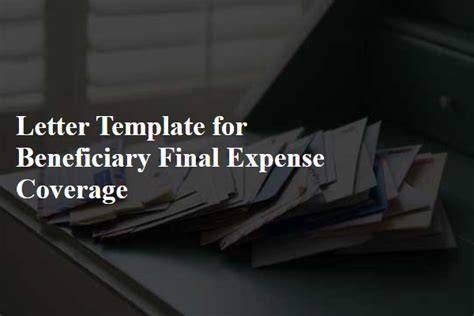 final expense prospecting letter