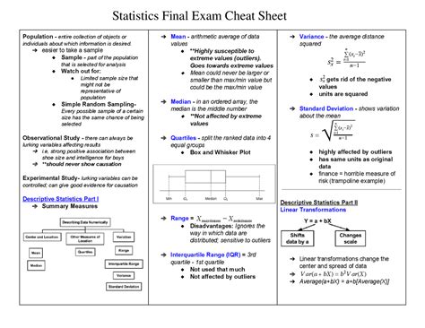 final stats exam cheat sheet
