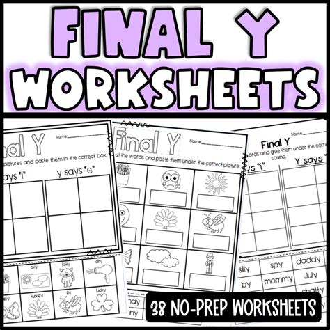Final Y Worksheets Y Says Long I Or Long E Worksheet - Long E Worksheet
