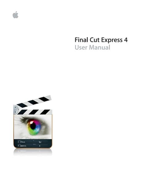 Full Download Final Cut Express User Guide 