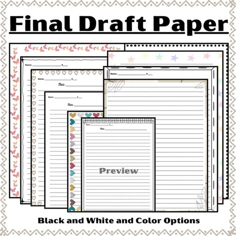 Read Final Draft Paper Template For Fourth Grade 