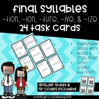 Read Online Final Syllables Tion Ture Ion Games 