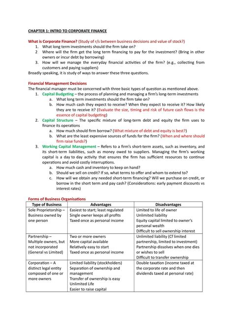finance study guides