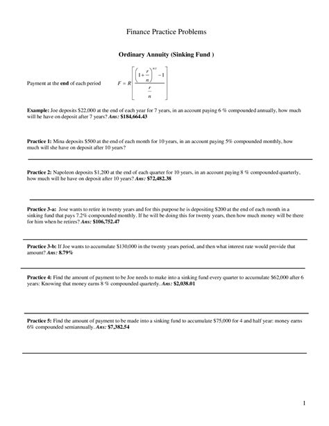Download Finance Practice Problems And Solutions 