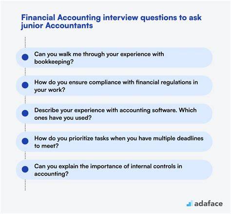 financial accountant technical interview questions