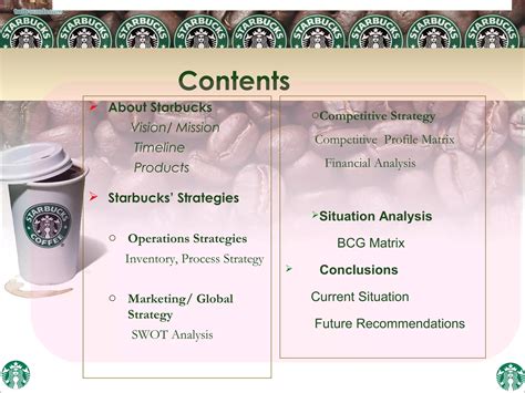 financial analysis case study starbucks