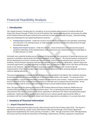 Financial Feasibility Analysis
