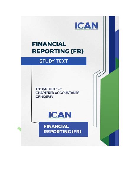 Financial Reporting Study Pack By Ican
