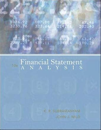 financial statement analysis 10e wild test bank