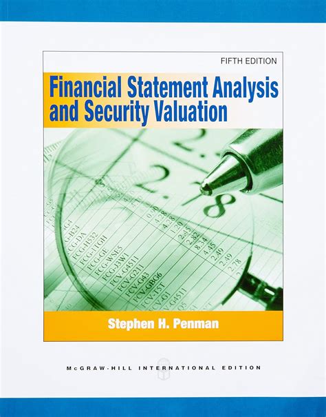 Financial Statement Analysis And Security Valuation By Stephen H Penman
