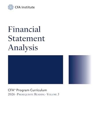 Financial Statement Analysis Cfa Pubs