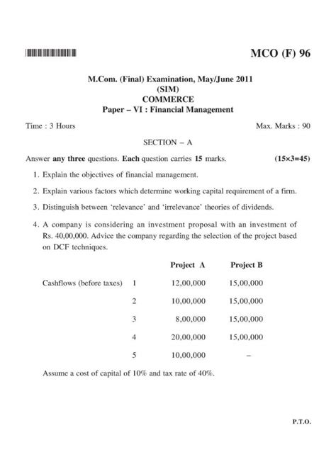 Download Financial Accounting Previous Question Papers Of University Of Mysore 