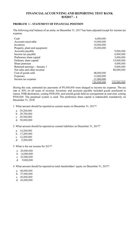 Full Download Financial Accounting Test Bank Problem Solution 