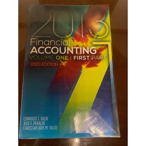 Read Financial Accounting Volume 1 2013 Edition By Valix 