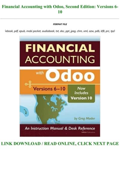 Download Financial Accounting With Odoo Second Edition Versions 6 10 