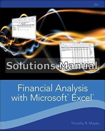 Read Financial Analysis With Microsoft Excel 6Th Edition Solution Manual 