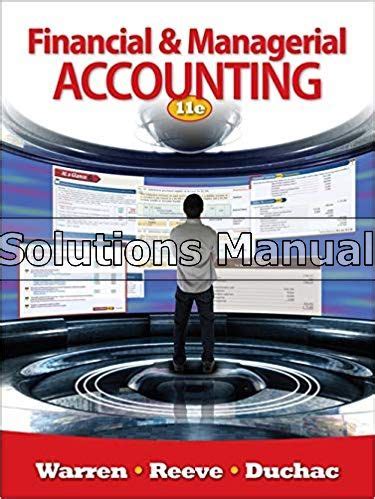 Read Online Financial And Managerial Accounting 11Th Edition Answers Free 