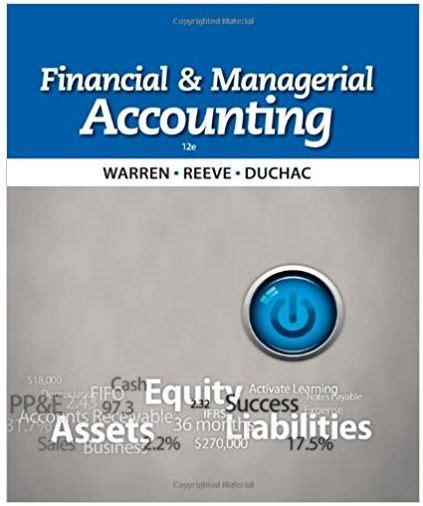Full Download Financial And Managerial Accounting 12Th Edition 