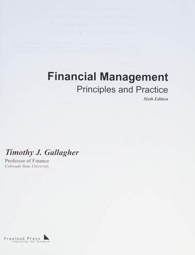Full Download Financial Management Principles And Practice 11Th Edition 