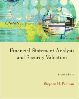 Read Online Financial Statement Analysis And Security Valuation Penman 
