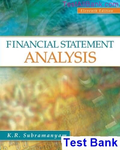 Download Financial Statement Analysis Subramanyam Test Bank 