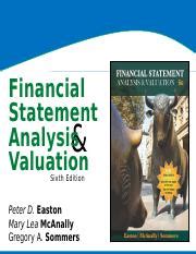 Read Financial Statement Analysis Valuation Easton Solutions 