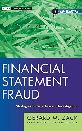 Read Online Financial Statement Fraud Strategies For Detection And Investigation 