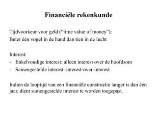 financiele constructie