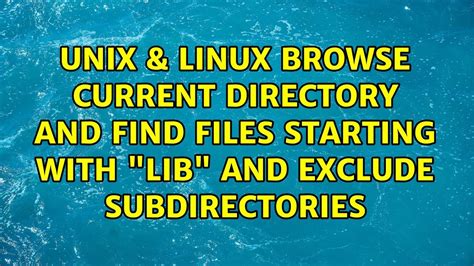 find files with path of a directory exclude subdirectories