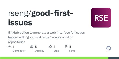 find good first issue github