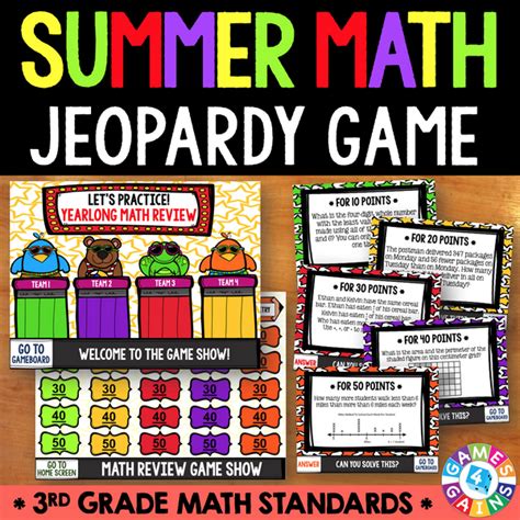 Find Jeopardy Games About 3rd Grade Math Jeopardy 3rd Grade - Jeopardy 3rd Grade