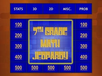 Find Jeopardy Games About 7th 7th Grade Jeopardy Questions - 7th Grade Jeopardy Questions