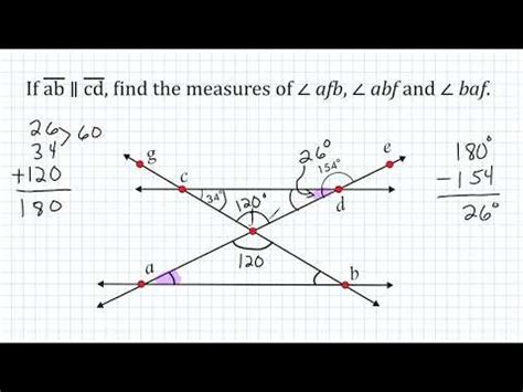 Find Missing Angle Measures Using Parallel Lines And Triangle Measurements Worksheet Eight Grade - Triangle Measurements Worksheet Eight Grade