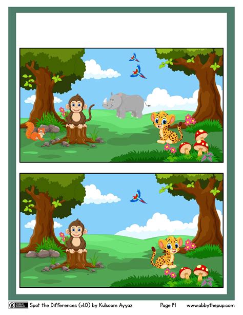 Find The 6 Differences Between These 2 Pictures Printable Find The Differences - Printable Find The Differences