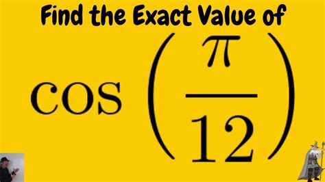 find the exact value cos(pi