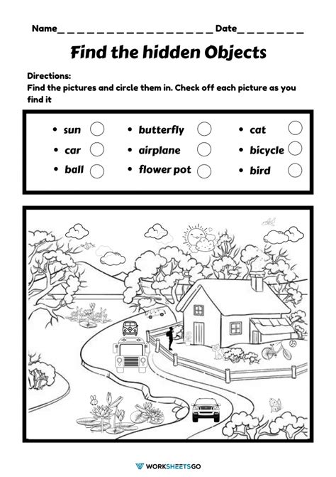 Find The Hidden Objects Worksheets 99worksheets Hidden Images Worksheet Preschool - Hidden Images Worksheet Preschool