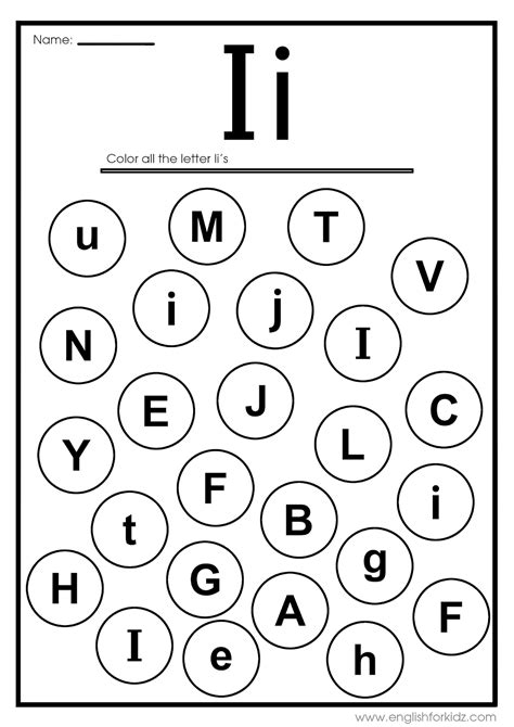 Find The Letter I Worksheets Easy Peasy And Find The Letter I - Find The Letter I