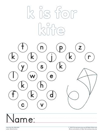 Find The Letter K Worksheet Primarylearning Org The Letter K Worksheet - The Letter K Worksheet