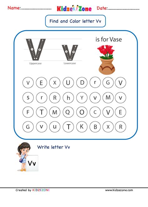 Find The Letter V Worksheet All Kids Network Letter V Worksheets For Preschool - Letter V Worksheets For Preschool