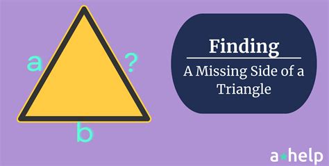 Find The Missing Side Answer Key