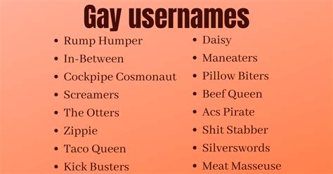 find usernames gay
