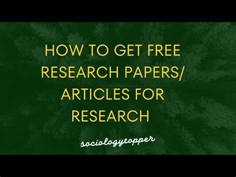 Read Online Find Free Research Papers 