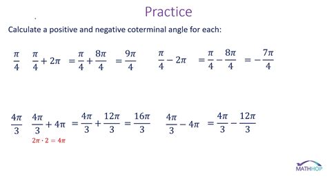 Finding Coterminal Angles Practice Algebra Practice Problems Study Coterminal Angles Worksheet With Answers - Coterminal Angles Worksheet With Answers