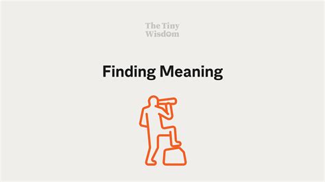 finding meaning