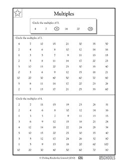 Finding Multiples 3 And 4 3rd Grade 4th Multiples Of 4 Worksheet - Multiples Of 4 Worksheet