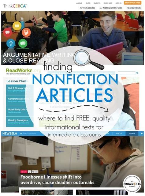 Finding Nonfiction Articles For Middle Grades The Brown Nonfiction Articles For 6th Grade - Nonfiction Articles For 6th Grade