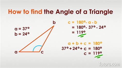 Finding The Missing Angle In A Triangle Worksheet