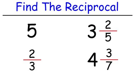 Finding The Reciprocal Of A Fraction Krista King Reciprocal Of Fractions - Reciprocal Of Fractions